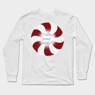 Spiral Clock - Red Candy Long Sleeve T-Shirt